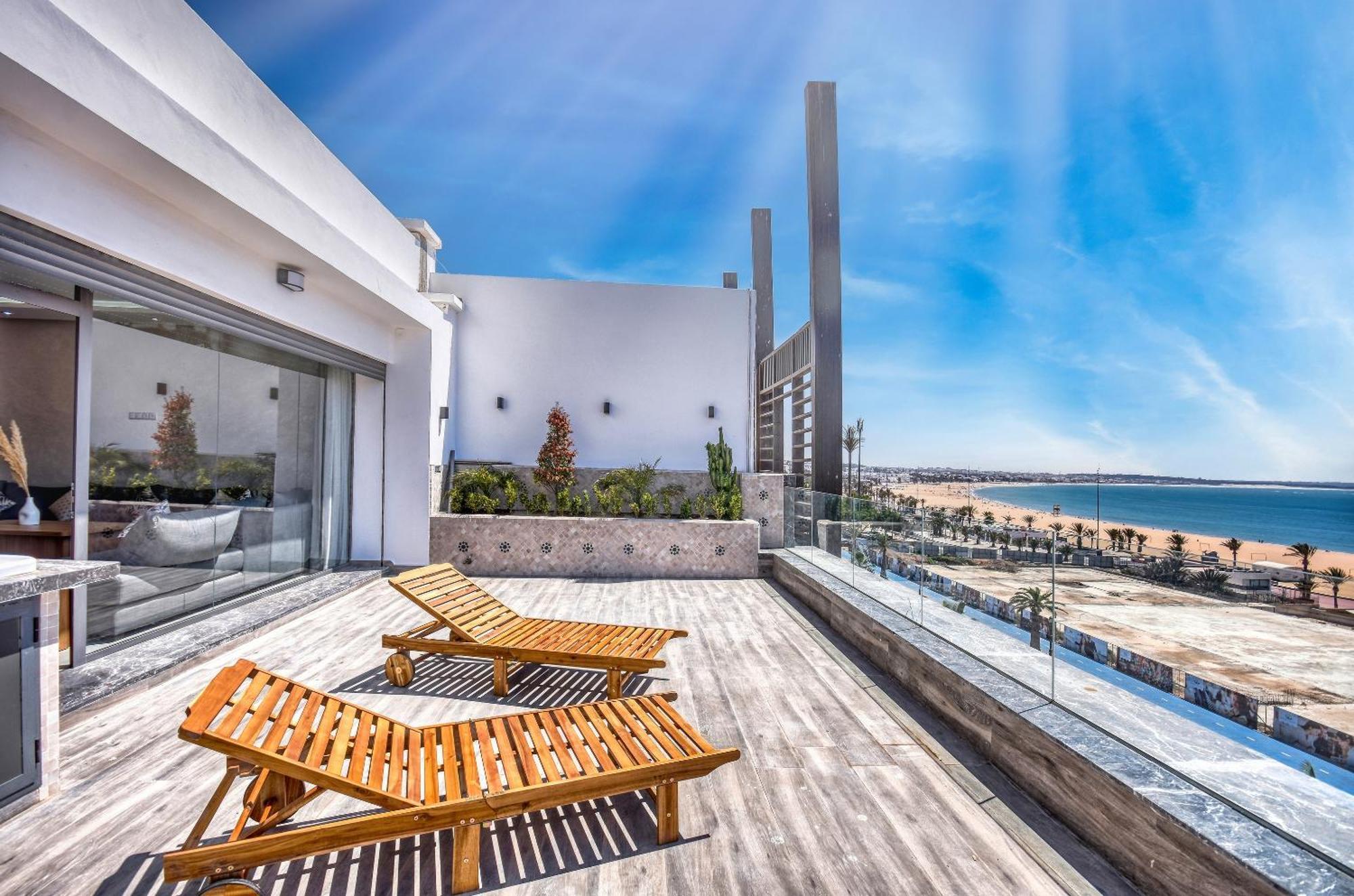Luxury Seafront Appartement 6-7P 阿加迪尔 外观 照片
